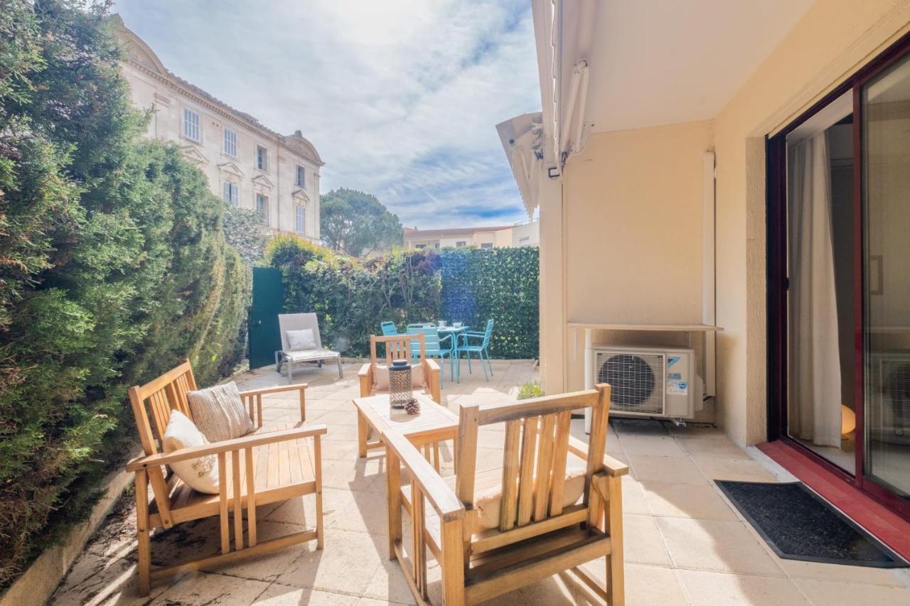 3P Garden-Level Apartment Residence With Pool Cannes Eksteriør bilde